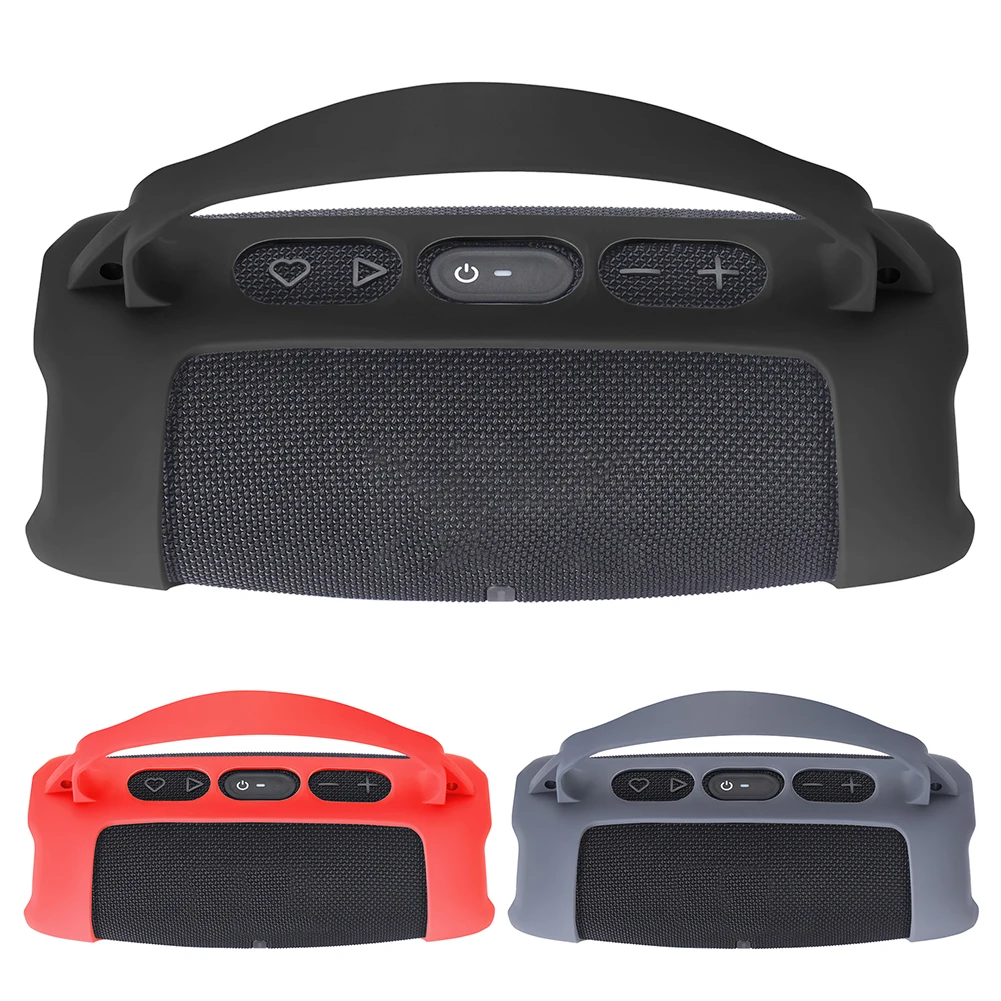 Silicone Cover Case Waterproof Travel Carrying Protective Gel Soft Skin Shockproof Anti Drop for JBL Charge 5 Wi-Fi Speaker