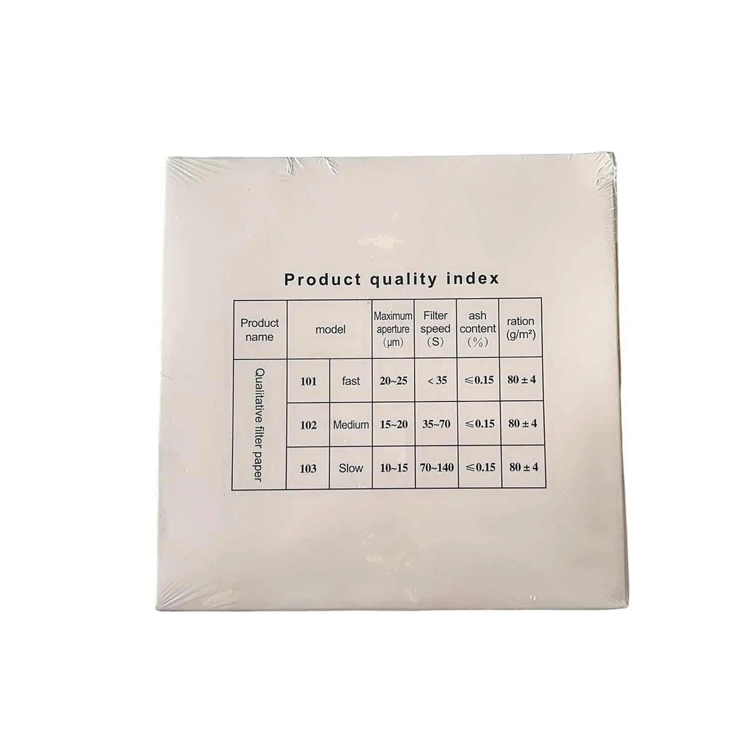 Filter Paper 11CM 100PCS OD 110mm Qualitative Speed Quick 20-25um