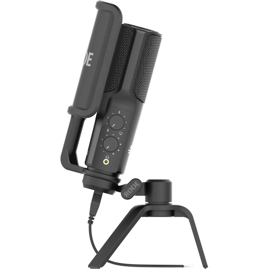 Ride NT-USB-ポップフィルターとテーブルスタンドを備えたUSBType超低 
