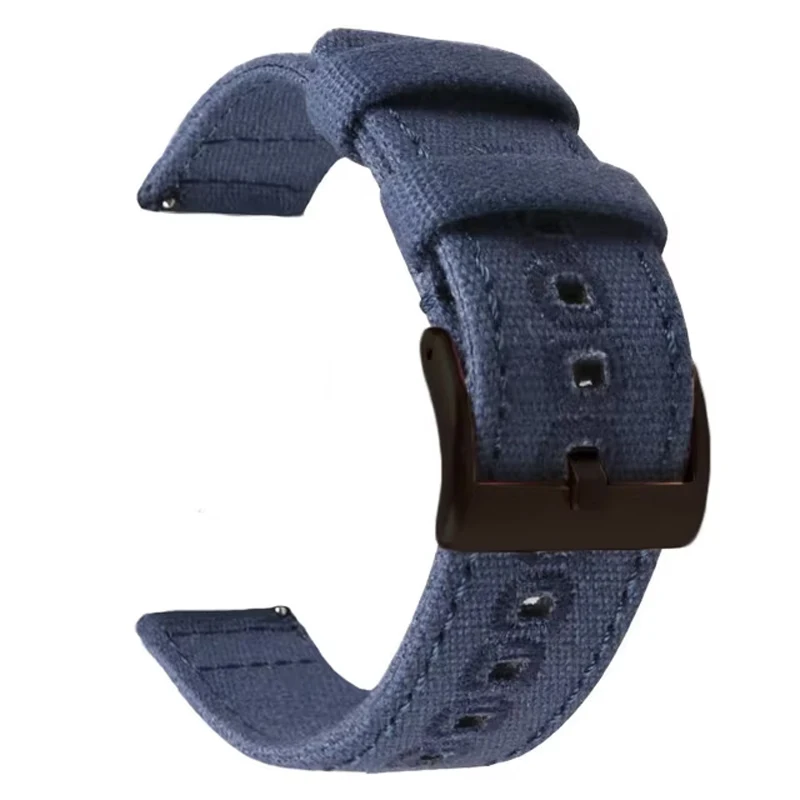 Canvas Nylon Quick Release Watch Strap with Pin Buckle