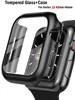 Tempered Glass+Case For Apple Watch Series 10 42mm 46mm 45mm 41mm 44mm 38-40mm PC bumper Screen Protector series 9 8 7 6 5 4 se