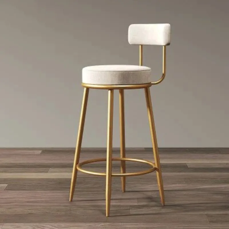 

Light Nordic Dining Chairs Luxury Golden Bar Stool Dining Chairs Modern Minimalist High Sillas De Cocina Bedroom Furnitures