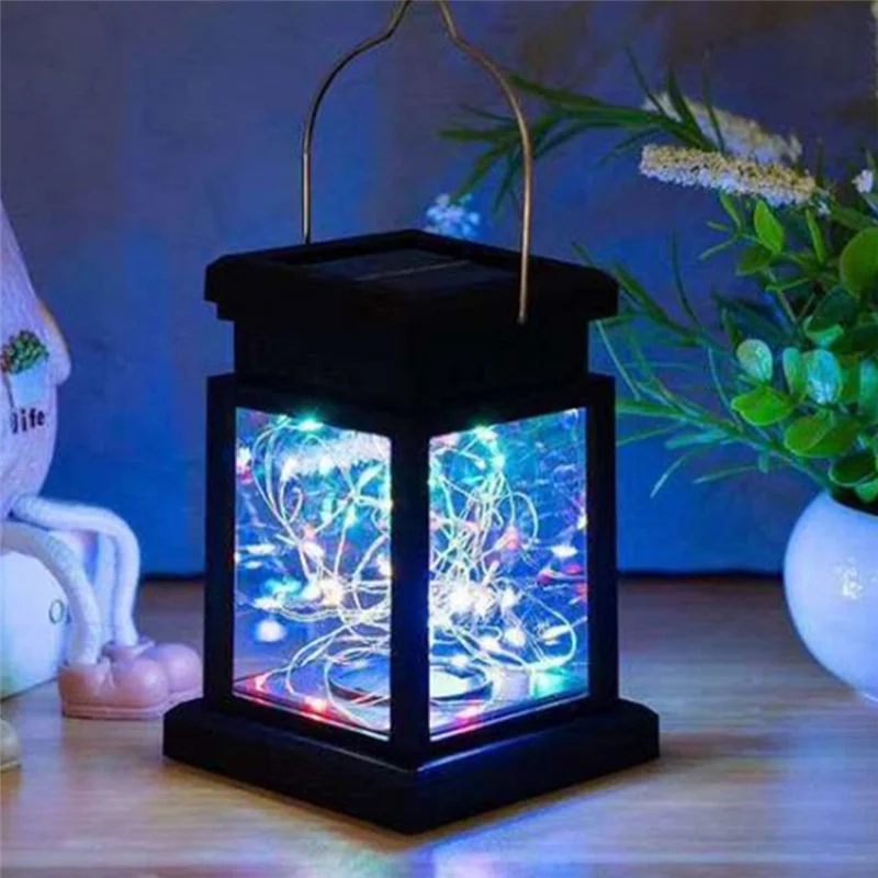 Y77A-Solar Tent Light Outdoor Four Colors Light Yard Decorations Waterproof Garden Christmas LED Lawn Lamp Landscape