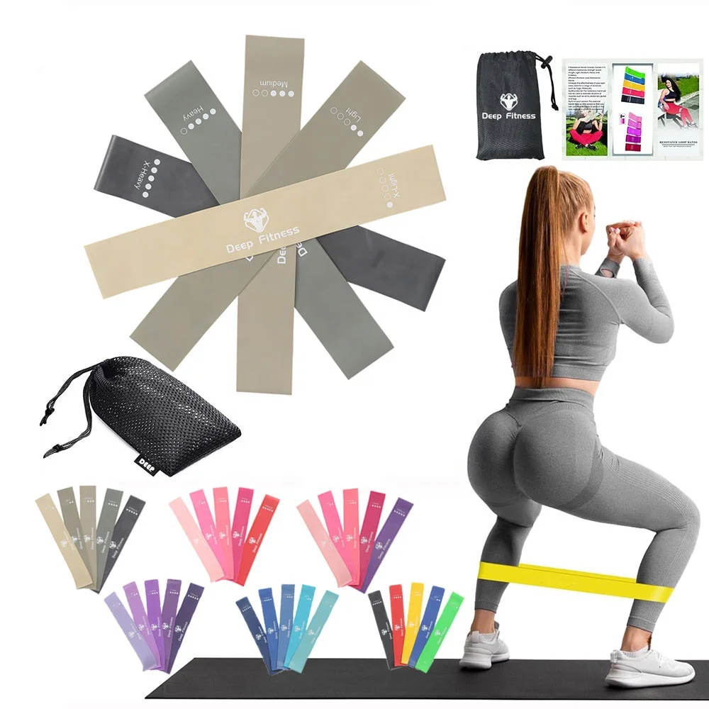 Strength Training Resistance Loop Band Exercise Workout Bands Women and Men Stretch Bands for Booty Legs