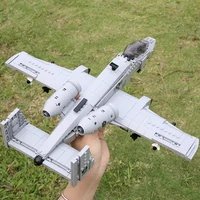 MOC Model US Military A-10 Warthog Fighter Building Blocks F35 Arms Plane New Type Armored Thunderbolt II Fighter Bricks Toys 1