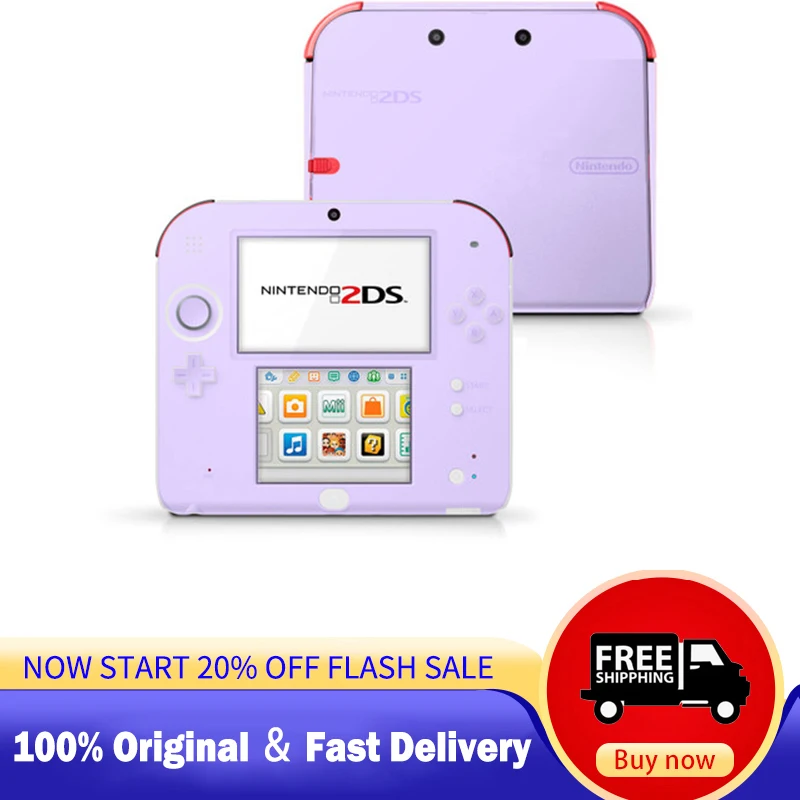

100% оригинальная Классическая портативная игровая консоль 2ds в стиле ретро с разными цветами и размером дисплея 2,8 дюйма