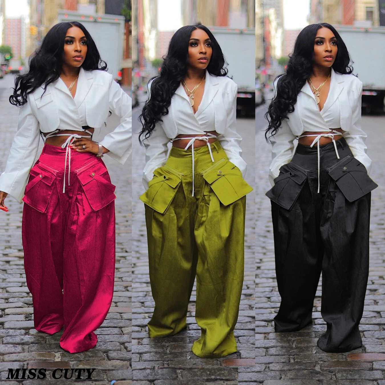 Baggy Cargo Wide Leg Pants for Women Y2K Streetwear Fashion Long Parachute Trousers Casual Sexy Club Pants Winter Clothes 2023