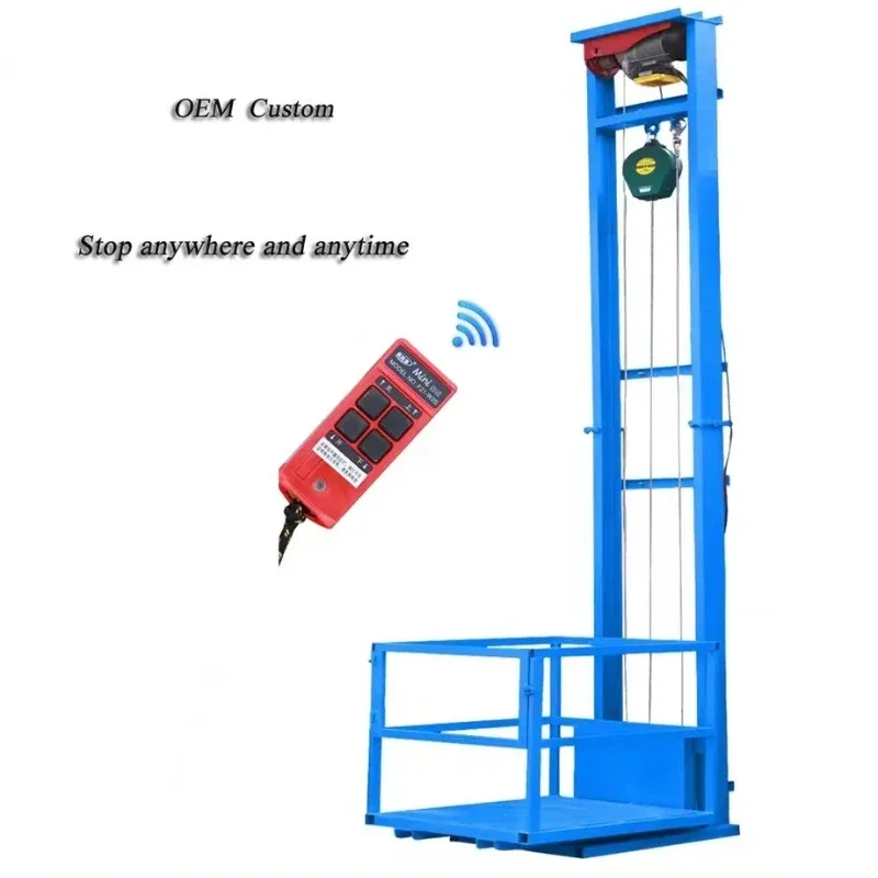 

High Quality 500kg Cargo Lifts Elevator Electric Lifting Platform for Warehouse Lift Stair for Suspended Platform