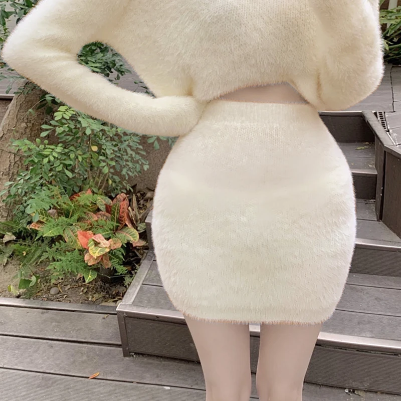 여성용 하이웨이스트 엉덩이 스커트, 한국 다용도, 심플한 기질, 가을, 겨울 패션 