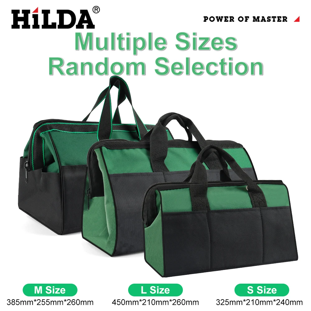 HILDA 휴대용 옥스포드 두꺼운 목공 보관용 핸드백 공구 가방 다기능 강력 내구성 가방