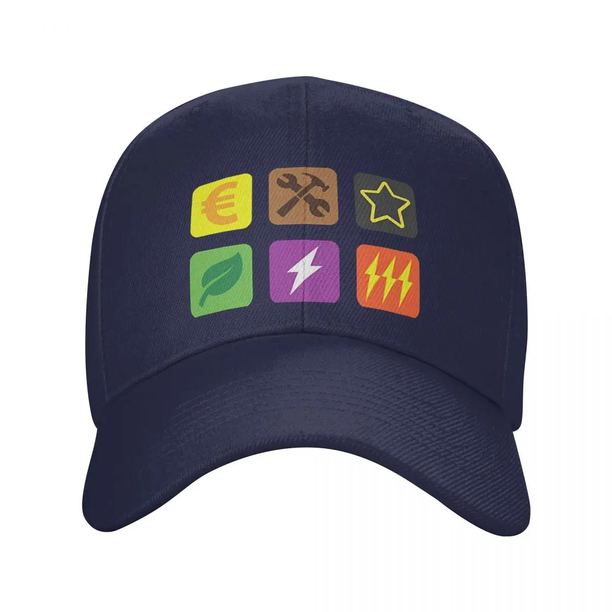 thumbnail image 1 of Gorra de béisbol Terraforming Icons para hombre y mujer, con visera protectora, snapback, C-Catan, 1 of 7