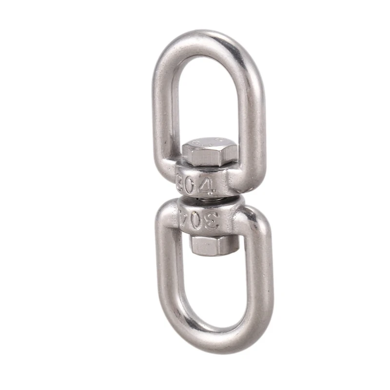 

5X Marine Mooring Stainless Steel 6Mm 15/64 Inch Eye To Eye Swivel Ring