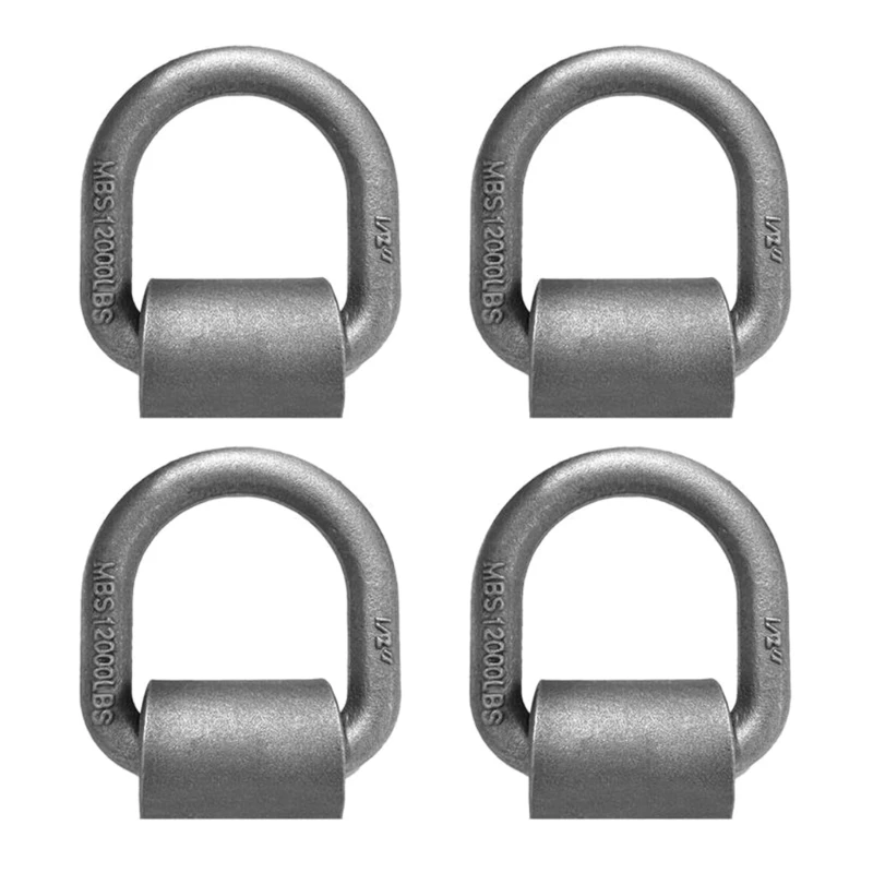 

Heavy Duty Weld On D Ring 12000Lbs Truck Trailer Tie Down Cargo Anchors Point Tiedown Hardware