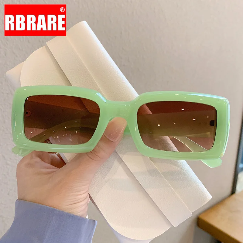

Солнечные очки RBRARE в стиле хип-хоп для мужчин и женщин, Простые Модные солнцезащитные аксессуары в маленькой квадратной оправе, желейные очки