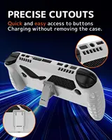 4 in 1 Accessories Kit for ROG Xbox Ally X Protective Case with Screen Protector and Carrying Bag TPU Storage Cover Thumb Caps - Image 4
