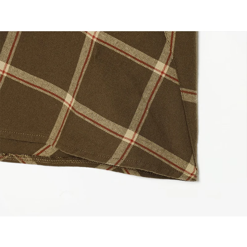 Elegant Pleated Long Skirts For Women Fashion Plaid New High Waist Midi Skirt High Street Casual Chic Party Skirts