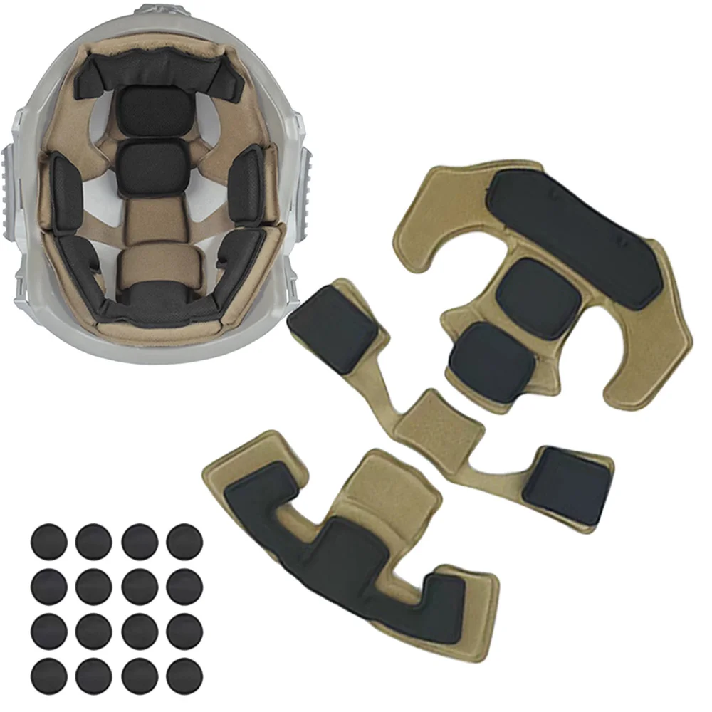 

Wendy Foam Pad Helm Memory Filled Foam Pad for ACH FAST MICH AF PASGT and other helm tactical blast helm cushioning pads lining