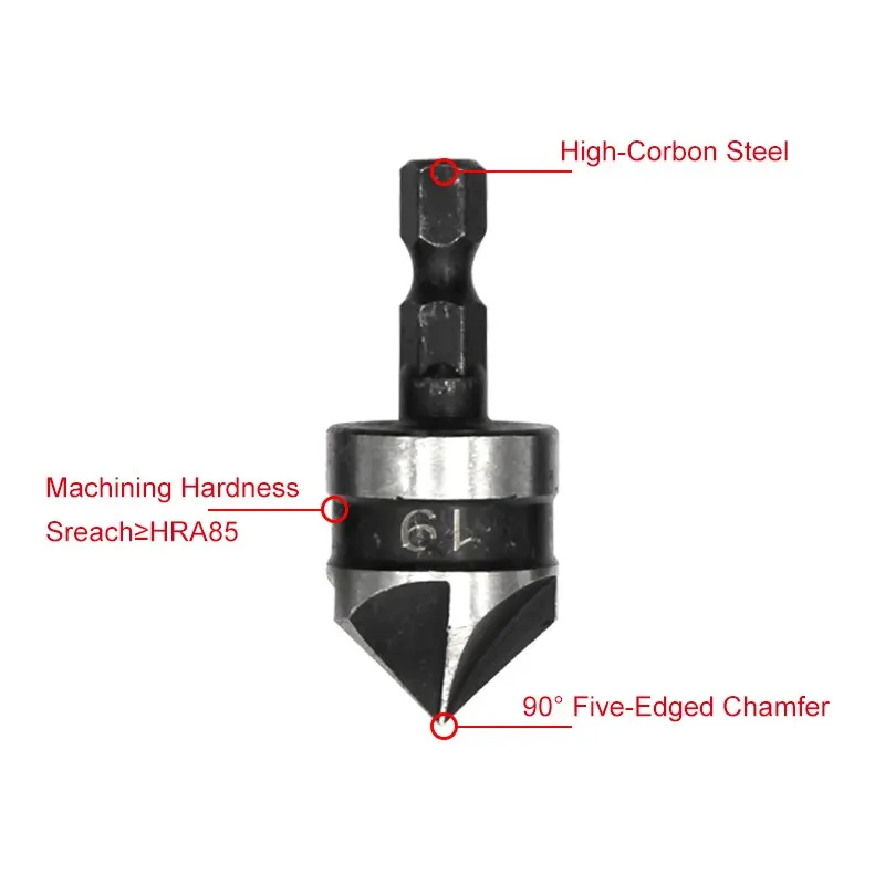 Five Blade Countersink Set 5