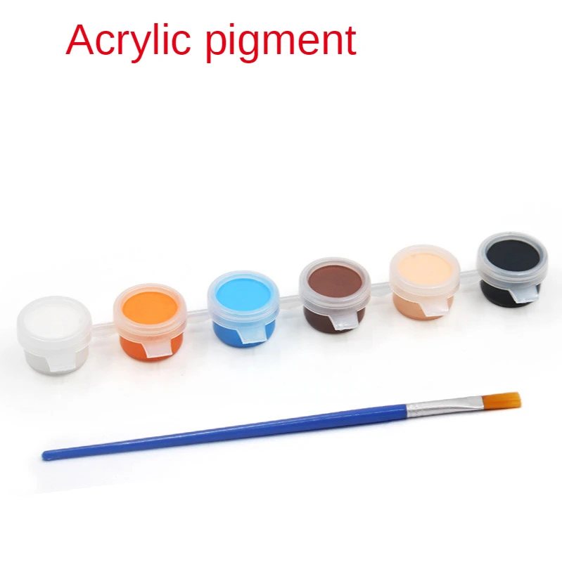 6/8/12 Colored Acrylic Paint Children's Safe Drawing Pigment Kindergarten DIY Art Graffiti Paint Set for Oil Set