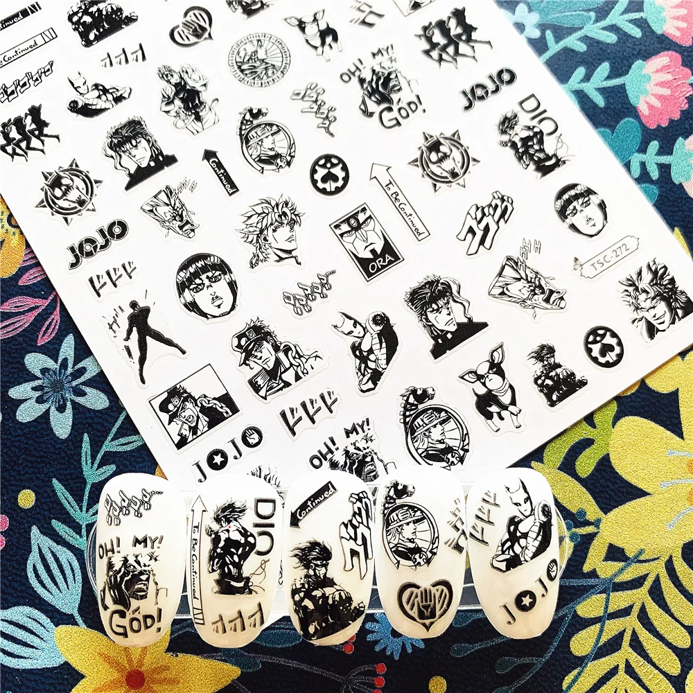 TSC-272 JOJO sereis 3d nail art sticker nail decal stamping export japan designs rhinestones decorations nail stickers nail decals