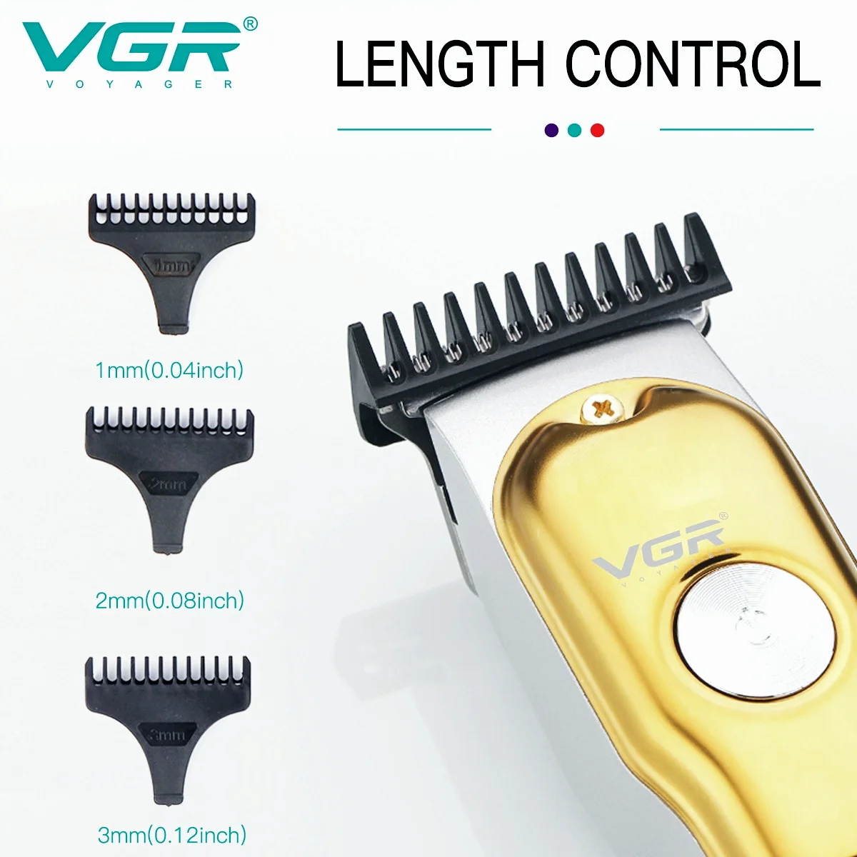 VGR Cordless Electric Hair Clipper for Men
