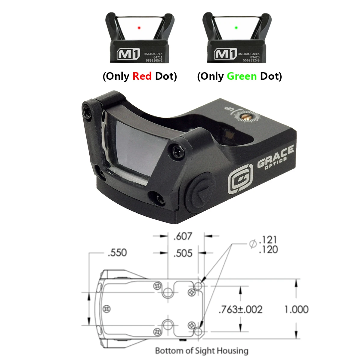 Red Green Dot Reflex Sight for Pistol Rifle Hunting