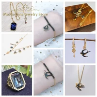 Original 2025 New Advanced Party Jewelry Sets Charming Tarot Cards Palm Mysterious Lucky Lock Women's Necklace Bracelet Earrings