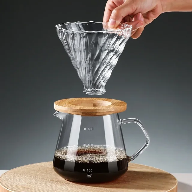 Passador de Café especial V60, em Vidro resistente