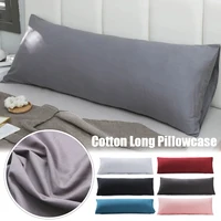 51*137cm Long Body Pillowcase Ultra Soft Cotton Pillow Case Solid Color Long Lovers Wedding Pillowcases Decorative Throw Pillow 1