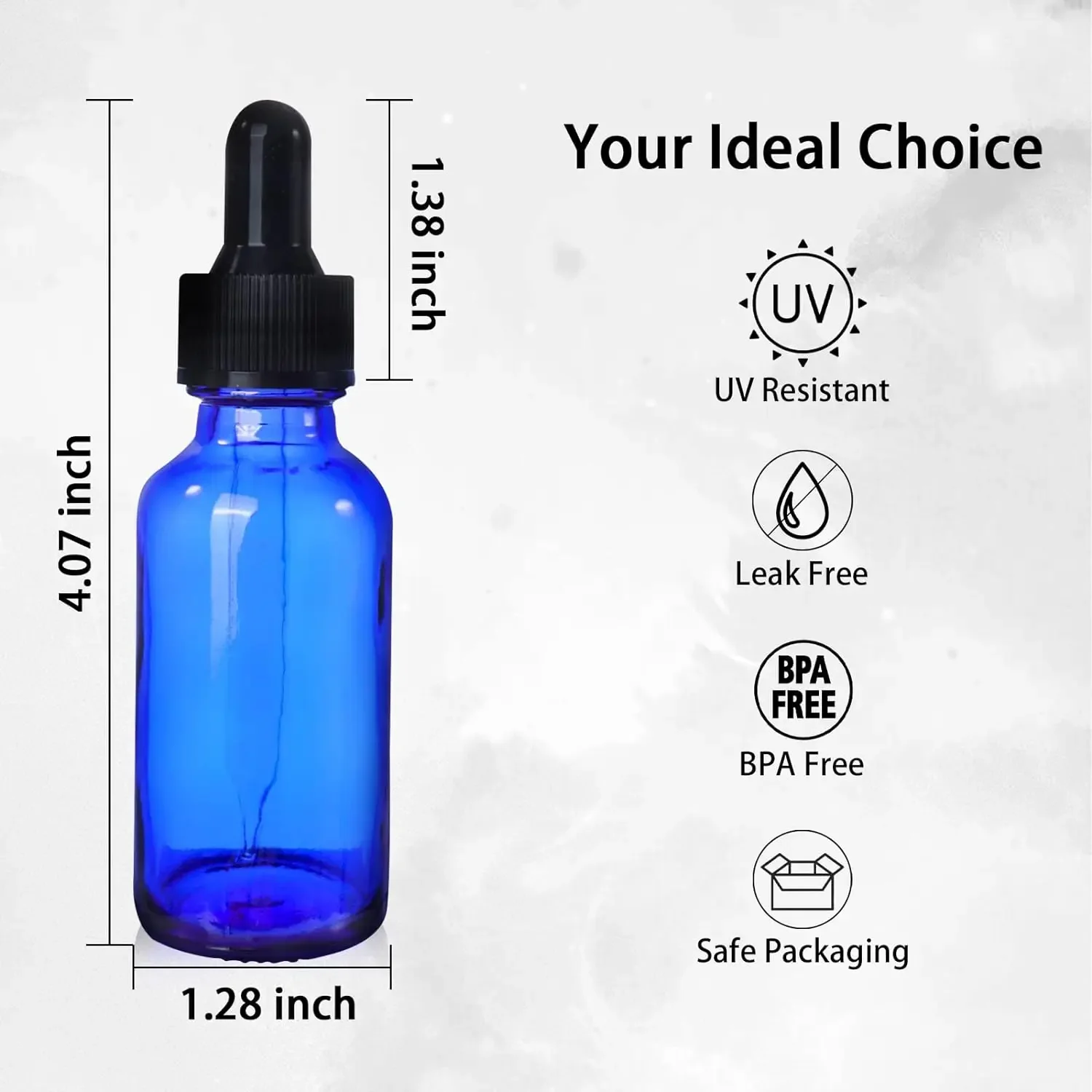 1Pcs Dropper Bottles 5ml-100ml Reagent Eye Drop Amber Glass Aromatherapy Liquid Pipette Bottle Refillable Bottles Travel dropper bottle