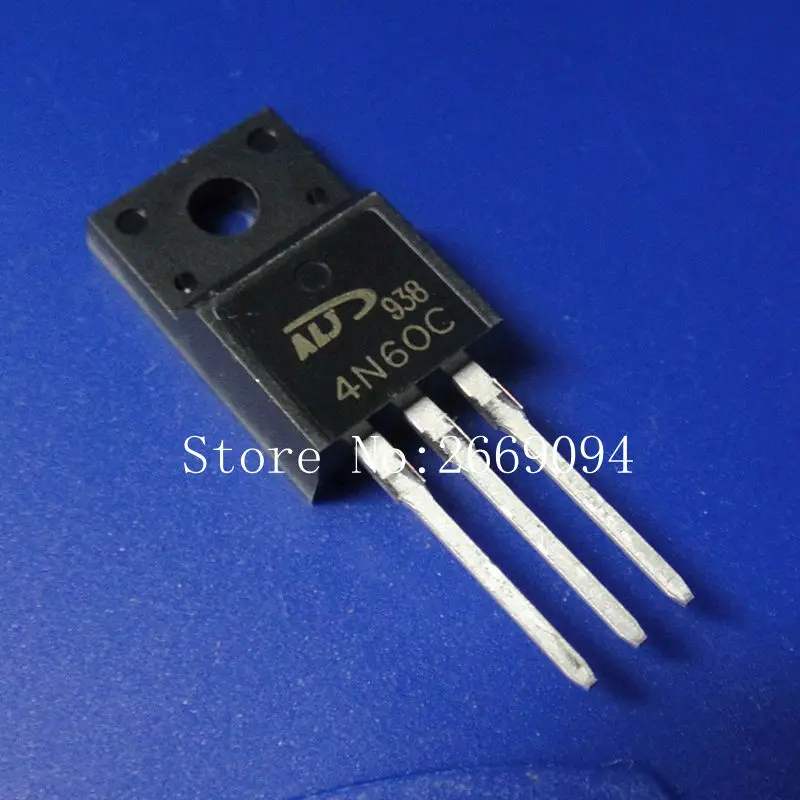 

20pcs FQPF4N60C 4N60C FQPF4N60 MOSFET 600V N-Channel