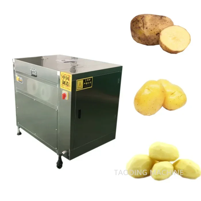 Brush Roller Carrot Cassava Cleaning Fruit Vegetable Washing Machine Washer Electric Ginger Potato Washing And Peeling Machine 5