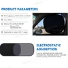 SEAMETAL 2PCS Car Electrostatic Sunshade UV Protector Self Adhesive Car Side Window Mesh Sun Visor Summer Protection Film 50x30 6