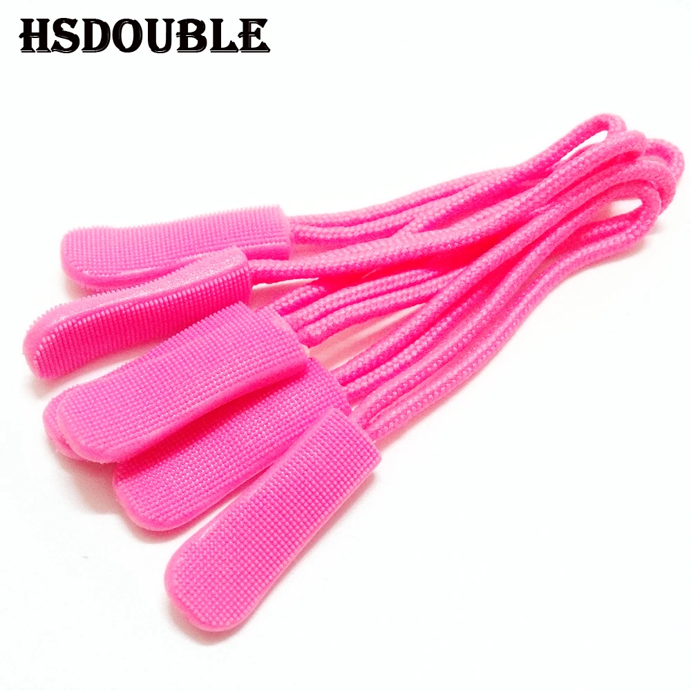 5pcs/pack Mix Color Cord Zipper Pull Strap Lariat Black For Apparel Accessories C0098(MIX)