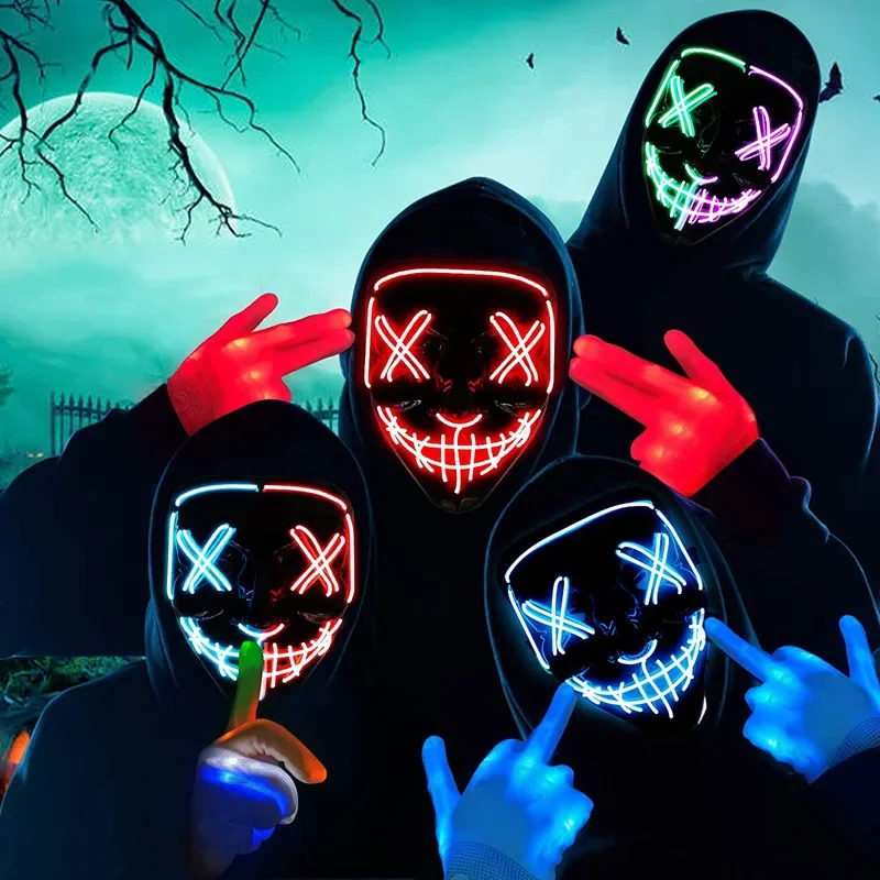 Party Masks Wireless Bar Music Festival Neon Purification Glow in the dark Cosplay