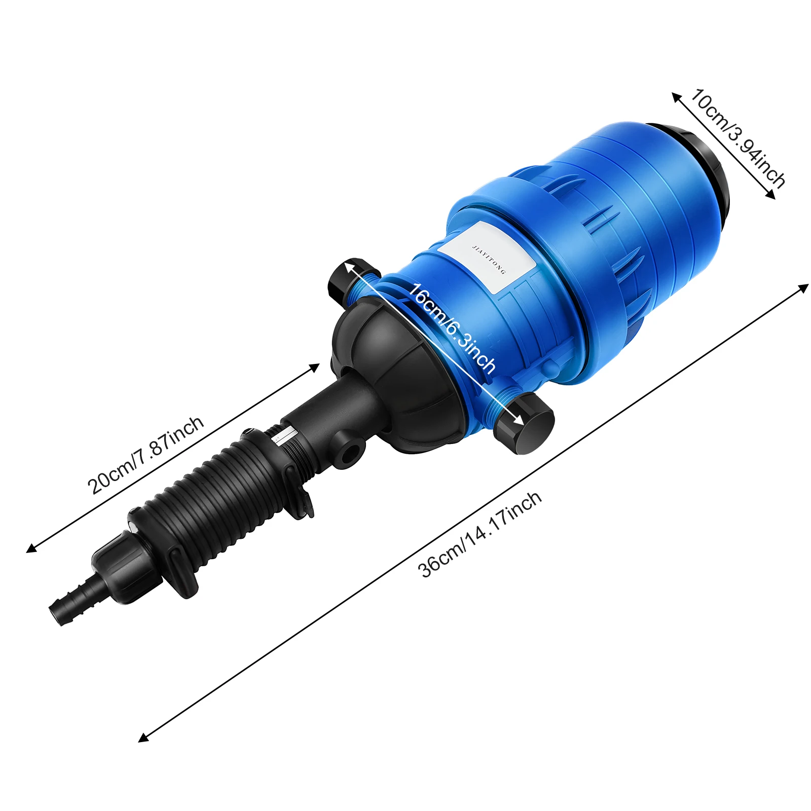 Düngerdosierer mit Tropfbewässerung, einstellbarer Düngemittelspender, Durchfluss 2500 l/h, 2,84–42,67 PSI für die Gartenbauindustrie – Detail 8