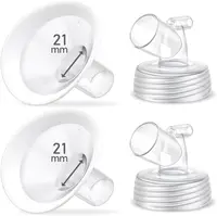 สถานที่แล้ว Soft RIM SHIELD และฐานปากกว้างเชื่อมต่อปั๊มสําหรับ Spectra S2 Spectra S1 9 PLUS Breastpumps อุปกรณ์เสริม 1