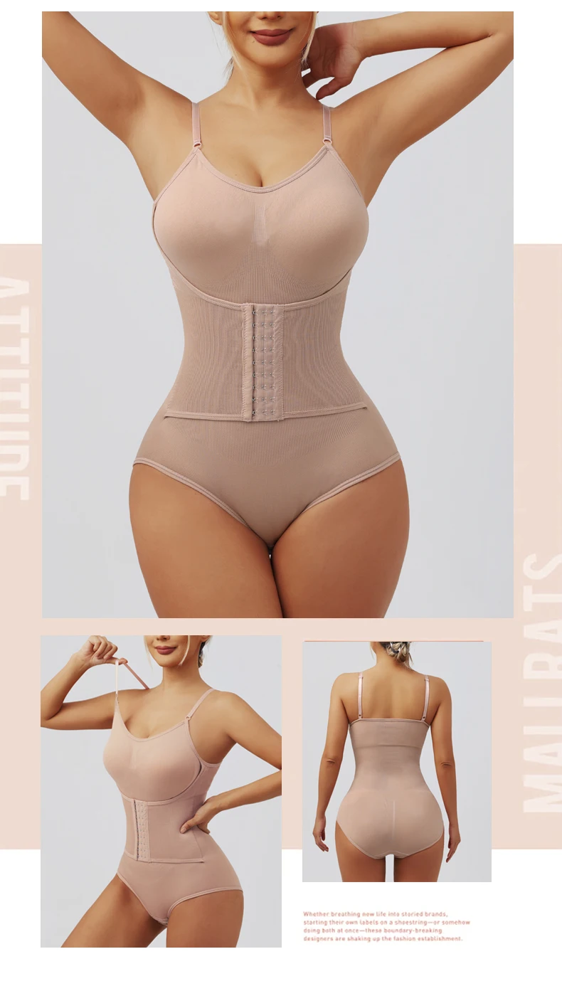 Flarixa-Body con botonadura para mujer, ropa moldeadora adelgazante, corsé reductor, moldeador de cuerpo, ropa interior modeladora, bragas con Control de barriga