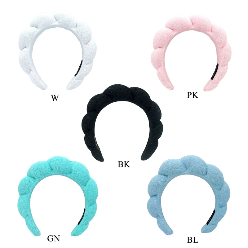 sponge and terry cloth headband