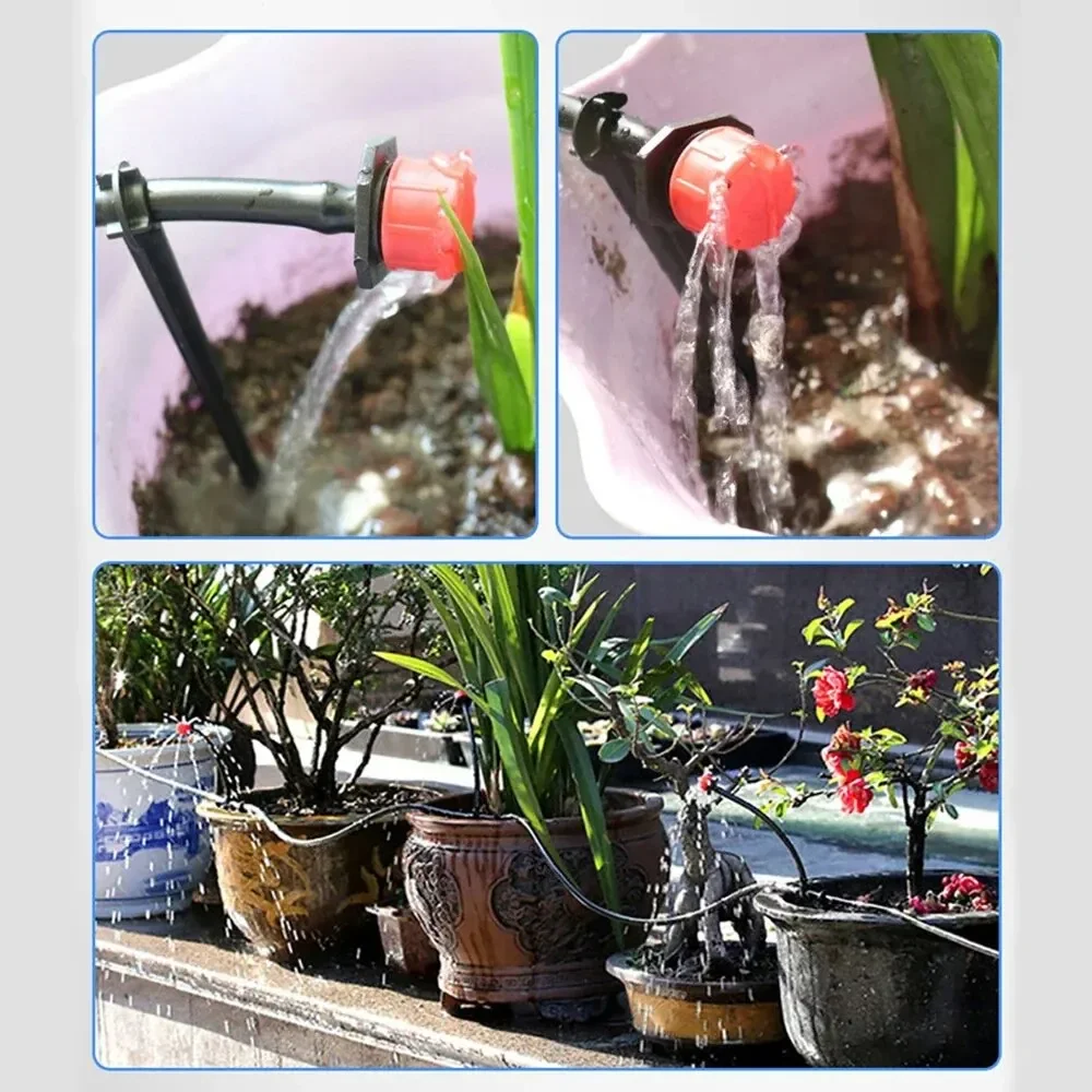 Drip irrigation sprinklers 10/50pcs adjustable 1/4'' micro drippers for watering system emitter for garden plants