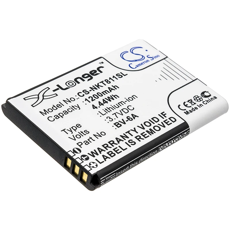 Greenbattery Mobile, Smartphone 1200Mah Batteria Bv-6A Per Nokia 8110 4G,Ta-1048,Ta-1059, 2720 Flip,