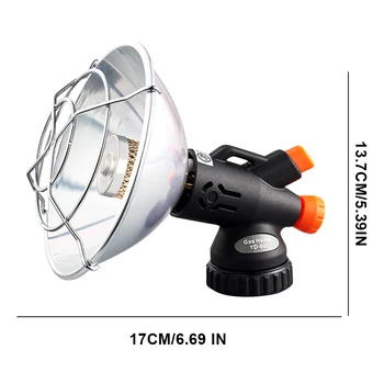 Portable Propane Heater with Protective Mesh Mini Camping Heater Safe Tent Heater Outdoor Heater for Outdoor Fishing Camping 6