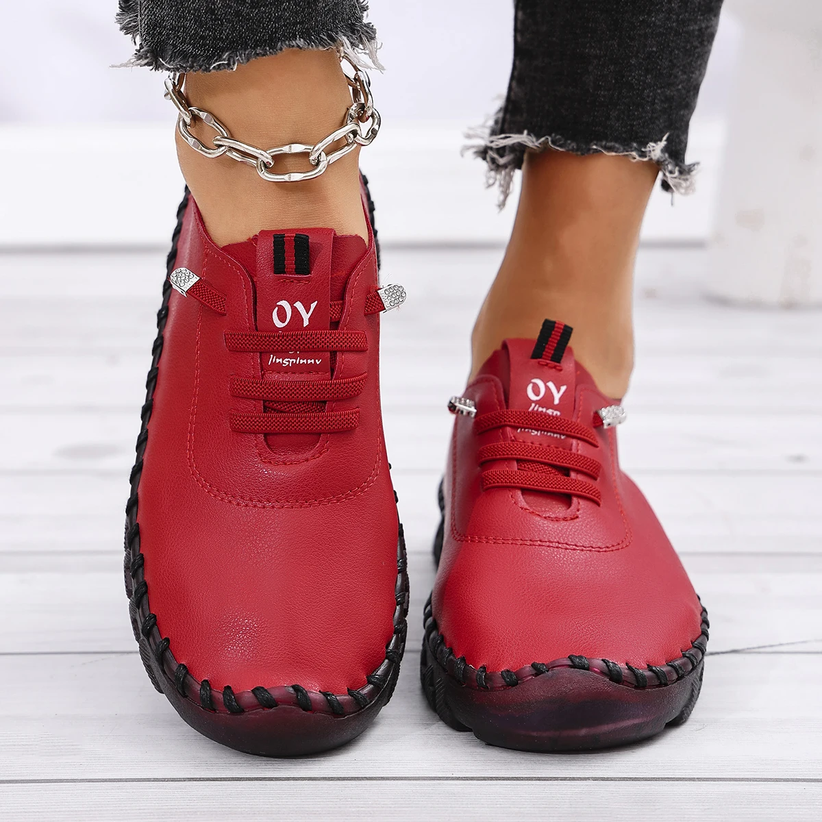 2025Spring and Summer New Soft-soled Roman Breathable Retro Openwork Sewing Sponge Cake Bottom plus Size WOMEN'S Shoes 3