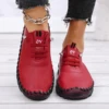2025Spring and Summer New Soft-soled Roman Breathable Retro Openwork Sewing Sponge Cake Bottom plus Size WOMEN'S Shoes 3