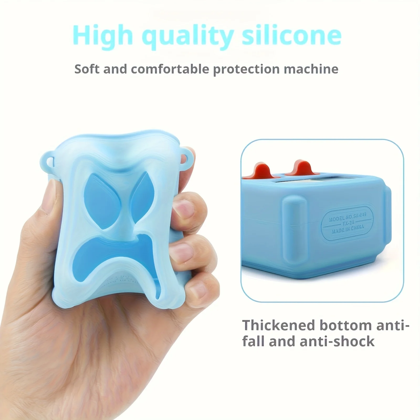 Shockproof Silicone Protective Case with Shoulder Strap Anti Drop Carrying Organizer Bag Waterproof Anti-lost for Yoto Mini 2024