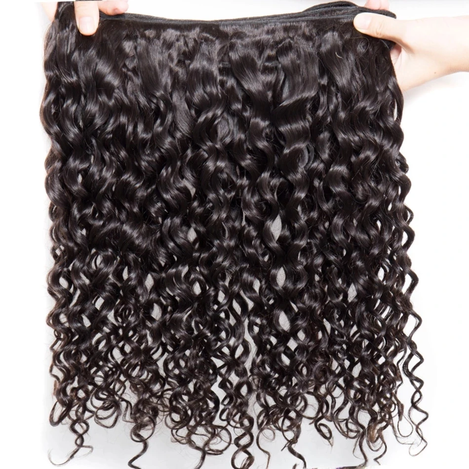 Remy Brazilian Deep Curly Hair Weave Human Hair Bundles Natural Color Deep Wave 100% Human Hair Extension