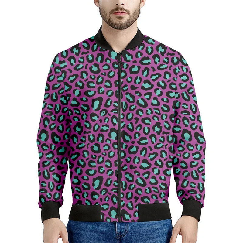 thumbnail image 1 of Chaqueta con cremallera y estampado de leopardo en 3D de moda para hombres y mujeres, sudadera con personalidad, chaquetas de calle para primavera y otoño, abrigos de manga larga, 1 of 5