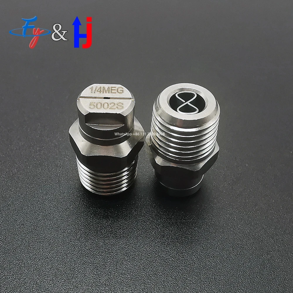 High Pressure Road Sweeper Spray Nozzle, Stainless Steel Flat Fan Spray Nozzle,MEG, 1/4" SS316