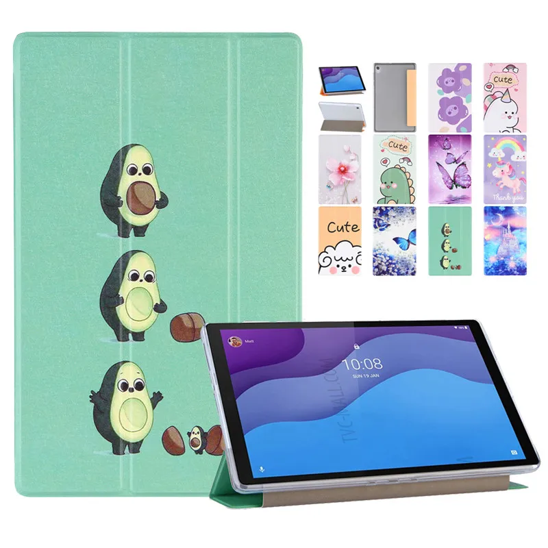 

Cute Avocado for Lenovo Tab M10 FHD Plus Case Cover TB-X606F TBX606X Soft TPU Back Case for Lenovo Tab M10 Plus 10.3 Tablet Kids