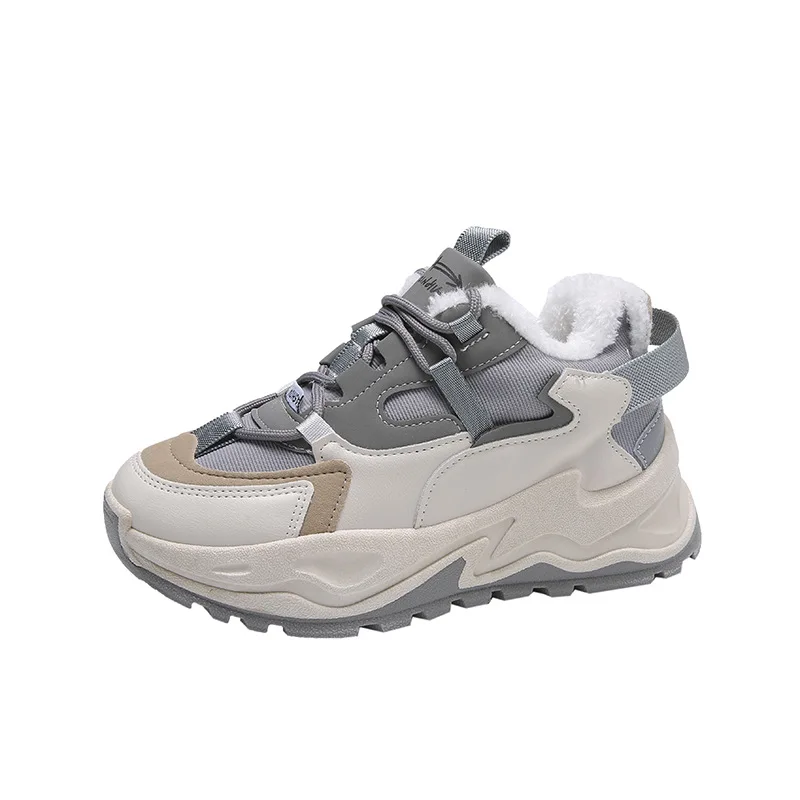 Casual Women Sneakers High Heels Platform Tennis Sports Autumn Winter Thick Bottom Walking 2021 New Breathable Vulcanized Shoes 